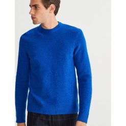 Sweter - Niebieski. Niebieskie swetry klasyczne męskie marki Reserved, l. Za 119,99 zł.