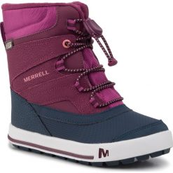 Śniegowce MERRELL - Ml-Snow Bank 2.0 Wtrpf By MK162106 Różowy. Różowe śniegowce dziewczęce Merrell, bez zapięcia. W wyprzedaży za 219,00 zł.
