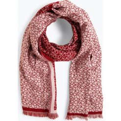Calvin Klein - Szalik damski, czerwony. Czerwone szaliki damskie Calvin Klein, z napisami. Za 279,95 zł.