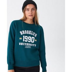 Bluza z nadrukiem - Khaki. Brązowe bluzy damskie House, xl, z nadrukiem, bez rękawów, bez kaptura. Za 69,99 zł.
