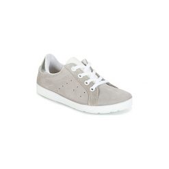 Buty Dziecko Citrouille et Compagnie HINETTE. Szare trampki dziewczęce marki Citrouille et Compagnie, bez wzorów, bez zapięcia. Za 151,20 zł.