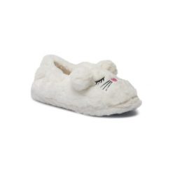 HOME&RELAX WF-19006 Biały. Białe kapcie damskie Home&Relax, z materiału. Za 39,99 zł.