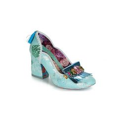 Czółenka Irregular Choice AMORGOS. Niebieskie czółenka damskie Irregular Choice, bez wzorów, bez obcasa. Za 407,20 zł.