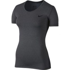 Nike Koszulka treningowa Damska Pro Short Sleeve W Szara r. L - (725745-021). Szare t-shirty damskie Nike, l. Za 89,60 zł.