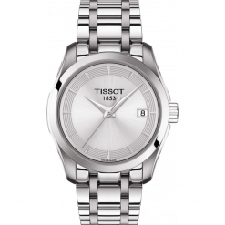 RABAT ZEGAREK TISSOT Couturier Quartz Lady T035.210.11.031.00. Szare zegarki damskie TISSOT, ze stali. W wyprzedaży za 1188,00 zł.