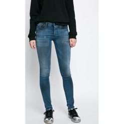 Diesel - Jeansy. Niebieskie jeansy damskie Diesel, m, bez wzorów, z elastanu. W wyprzedaży za 399,90 zł.