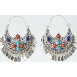 Kolczyki damskie: Metalowe kolczyki w stylu boho