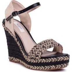 Espadryle PEPE JEANS - Ohara Logo PLS90459 Black 999. Czarne espadryle damskie Pepe Jeans, bez wzorów, z jeansu, bez obcasa, na obcasie. W wyprzedaży za 179,00 zł.
