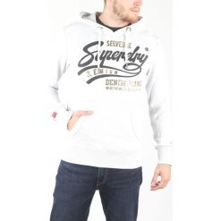 SuperDry Bluza Biały. Białe bluzy męskie Superdry, xl, z nadrukiem, z bawełny, bez kołnierzyka, bez rękawów, bez kaptura. Za 395,95 zł.