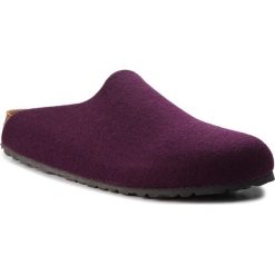 Kapcie BIRKENSTOCK - Amsterdam Bs Melange Aubergine. Fioletowe klapki damskie Birkenstock, bez wzorów, z wełny, bez obcasa. W wyprzedaży za 189,00 zł.