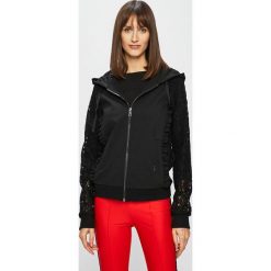 Liu Jo - Bluza. Czarne bluzy damskie marki Liu Jo, bez wzorów, z elastanu, bez rękawów, z kapturem. Za 799,90 zł.