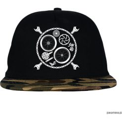 Czapka FullCap BikeTool black/kaki/camo. Czarne czapki damskie marki Pakamera, z nadrukiem. Za 69,00 zł.