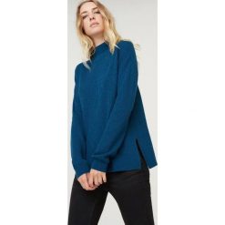 Rodier Sweter Damski 40 Niebieski. Niebieskie swetry damskie Rodier, bez wzorów, bez rękawów, bez kaptura. Za 219,00 zł.