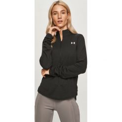 Under Armour - Longsleeve. Czarne topy damskie Under Armour, s, bez wzorów, z elastanu, z długim rękawem. Za 239,90 zł.