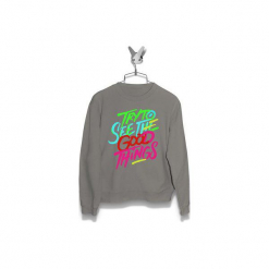 Bluza Try to see the good things Męska. Szare bluzy męskie marki Failfake, xxl, bez wzorów, bez kołnierzyka, bez rękawów, bez kaptura. Za 160,00 zł.