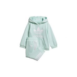 Zestawy dresowe adidas Zestaw z bluzą z kapturem Trefoil. Niebieskie bluzy chłopięce marki Adidas, z dresówki, z kapturem. Za 229,00 zł.