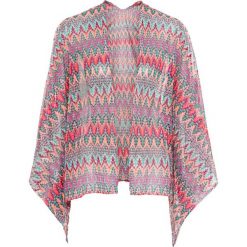 Poncho bonprix kolorowy wzorzysty. Czerwone żakiety damskie bonprix, bez wzorów. Za 64,99 zł.