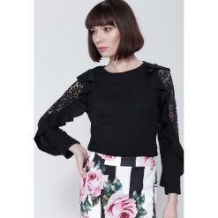 Czarna Bluzka Dolce Rosa. Czarne bluzki longsleeves other, uniwersalny. Za 59,99 zł.