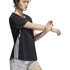 ADIDAS ESSENTIALS 3-STRIPES TEE > FT3073. Bluzki sportowe damskie Adidas, l, z aplikacjami, z dzianiny, bez kołnierzyka, z krótkim rękawem, krótkie, bez kaptura, tenisowe. Za 139,99 zł.