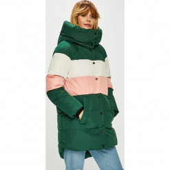 Only - Kurtka. Szare kurtki damskie ONLY, l, z materiału, z kapturem. Za 299,90 zł.