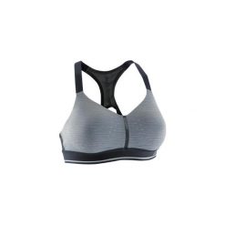Biustonosz do biegania SPORTANCE CONFORT. Czarne biustonosze sportowe damskie KALENJI, bez wzorów, z elastanu, do biegania. Za 59,99 zł.