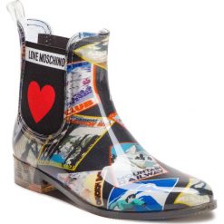 Kalosze LOVE MOSCHINO - JA21013G06JQ0000 Nero. Czarne buty zimowe damskie Love Moschino, z materiału. Za 559,00 zł.