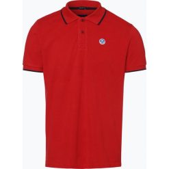 North Sails - Męska koszulka polo, czerwony. Czerwone koszulki polo męskie marki North Sails, s, z napisami. Za 149,95 zł.