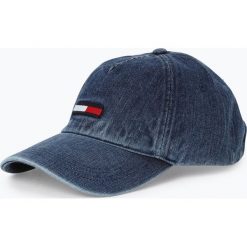 Tommy Jeans - Damska czapka z daszkiem, niebieski. Niebieskie czapki damskie Tommy Jeans, z aplikacjami, z jeansu. Za 99,95 zł.