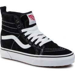 Sneakersy VANS - Sk8-Hi Mte VN0A4BV7DX61 (Mte) Black/True White. Czarne półbuty damskie Vans, na co dzień, bez wzorów, ze skóry, na wysokim obcasie, bez zapięcia. W wyprzedaży za 289,00 zł.