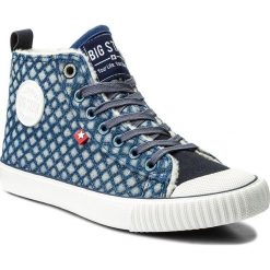 Trampki BIG STAR - Y274636 Blue. Niebieskie półbuty damskie marki BIG STAR, bez wzorów, z gumy, retro, bez obcasa, na płaskiej podeszwie, bez zapięcia. Za 99,00 zł.