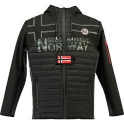 Kurtka softshellowa "Tiako" w kolorze czarnym. Czarne kurtki męskie Geographical Norway Men, s, bez wzorów, bez kaptura. W wyprzedaży za 249,95 zł.