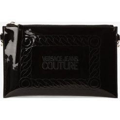 Versace Jeans - Damska torebka na ramię, czarny. Czarne torebki klasyczne damskie Versace Jeans, z haftami, z jeansu, na ramię, lakierowane, z haftem. Za 379,95 zł.