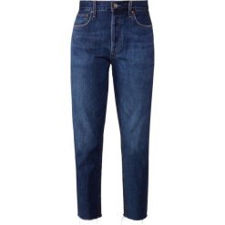 Agolde JAMIE Jeansy Straight Leg desolate. Niebieskie jeansy damskie marki Agolde. Za 959,00 zł.