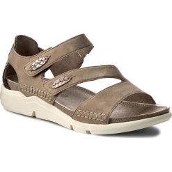 Rzymianki damskie: Sandały JANA – 8-28600-28 Taupe Suede 377