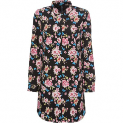 Długa bluzka bonprix czarny z nadrukiem. Czarne bluzki damskie marki bonprix, z nadrukiem, eleganckie, bez kołnierzyka, z długim rękawem, długie, maxi. Za 89,99 zł.