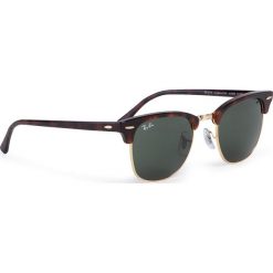 Okulary przeciwsłoneczne RAY-BAN - Clubmaster 0RB3016 W0366 Tortoise. Pomarańczowe okulary przeciwsłoneczne damskie Ray-Ban. W wyprzedaży za 429,00 zł.