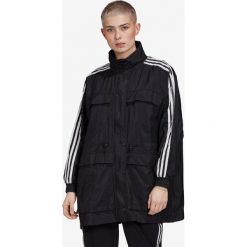Adidas Originals Kurtka Czarny. Czarne kurtki damskie adidas Originals, na wiosnę, bez wzorów, z materiału, bez kaptura. Za 378,95 zł.