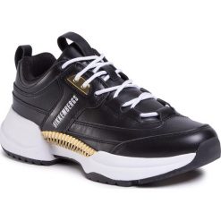 Sneakersy BIKKEMBERGS - Yandra B4BKW0097 Black/Gold. Czarne półbuty damskie Bikkembergs, na co dzień, bez wzorów, ze skóry, bez obcasa, na płaskiej podeszwie, bez zapięcia. W wyprzedaży za 709,00 zł.