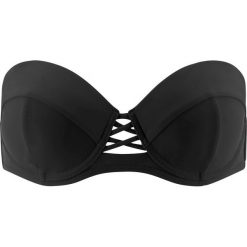 Stroje dwuczęściowe damskie: Biustonosz bikini na fiszbinach bonprix czarny