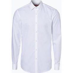 HUGO - Koszula męska łatwa w prasowaniu z wywijanymi mankietami – C-Jaques, czarny. Czarne koszule męskie HUGO, m, bez wzorów, eleganckie, bez kołnierzyka, bez rękawów. Za 329,95 zł.