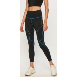 Reebok - Legginsy. Czarne spodnie damskie Reebok, s, z poliesteru, z podwyższonym stanem. Za 159,90 zł.