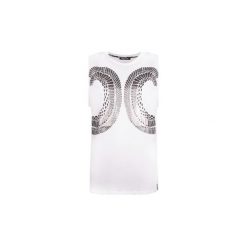 T-shirty z krótkim rękawem Roberto Cavalli HYY19T JE047 / SS T-shirt. Białe t-shirty damskie Roberto Cavalli, bez wzorów, bez kołnierzyka. Za 179,00 zł.