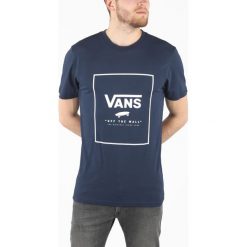 Vans Koszulka Niebieski. Niebieskie podkoszulki męskie Vans, xxl, z nadrukiem, z bawełny, z krótkim rękawem. Za 119,95 zł.
