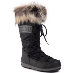 Śniegowce MOON BOOT - Monaco Wp 2 24008700001 Black. Czarne kozaki damskie Moon Boot, na zimę, ze skóry ekologicznej, bez zapięcia. W wyprzedaży za 449,00 zł.