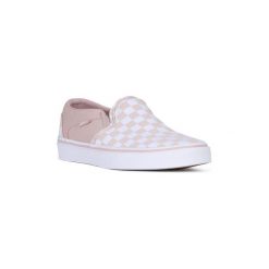 Tenisówki Vans ASHER CHECK. Różowe trampki męskie Vans, bez wzorów, bez zapięcia. Za 259,15 zł.