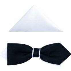 Czarno-biała mucha diament slim B68. Czarne muszki męskie Modini Moda Męska, na co dzień, bez wzorów, z tkaniny, eleganckie. W wyprzedaży za 44,10 zł.