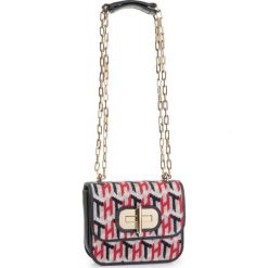 Torebka TOMMY HILFIGER Turnlock Mini Crossover Knitted AW0AW07420. Niebieskie torebki klasyczne damskie TOMMY HILFIGER, bez wzorów, wizytowe, bez dodatków. W wyprzedaży za 419,00 zł.