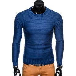 Swetry męskie: SWETER MĘSKI E136 - NIEBIESKI