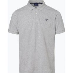 Gant - Męska koszulka polo, szary. Szare koszulki męskie GANT, m, bez wzorów, z bawełny, klasyczne, polo, bez rękawów. Za 299,95 zł.