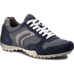 Półbuty GEOX - U Snake C U7207C 01422 CB41F Lt Navy/Grey. Niebieskie półbuty skórzane męskie Geox. W wyprzedaży za 239,00 zł.